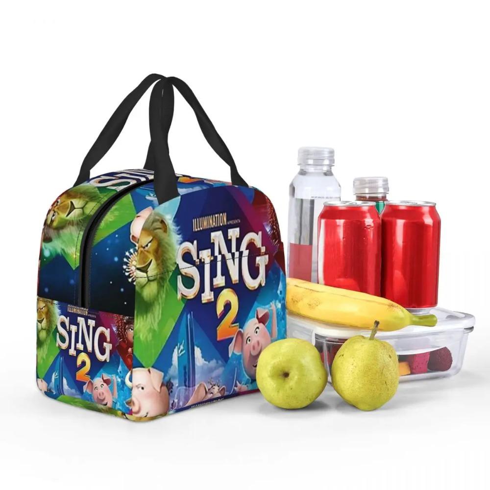 Movie Sing Insulated Lunch Bag for Women Office Cooler Thermal Food Box Tote Leakproof Lunch Boxes Container