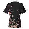 Women's T-Shirt V Neck Short Sleeve Print Casual Loose T-Shirt Top