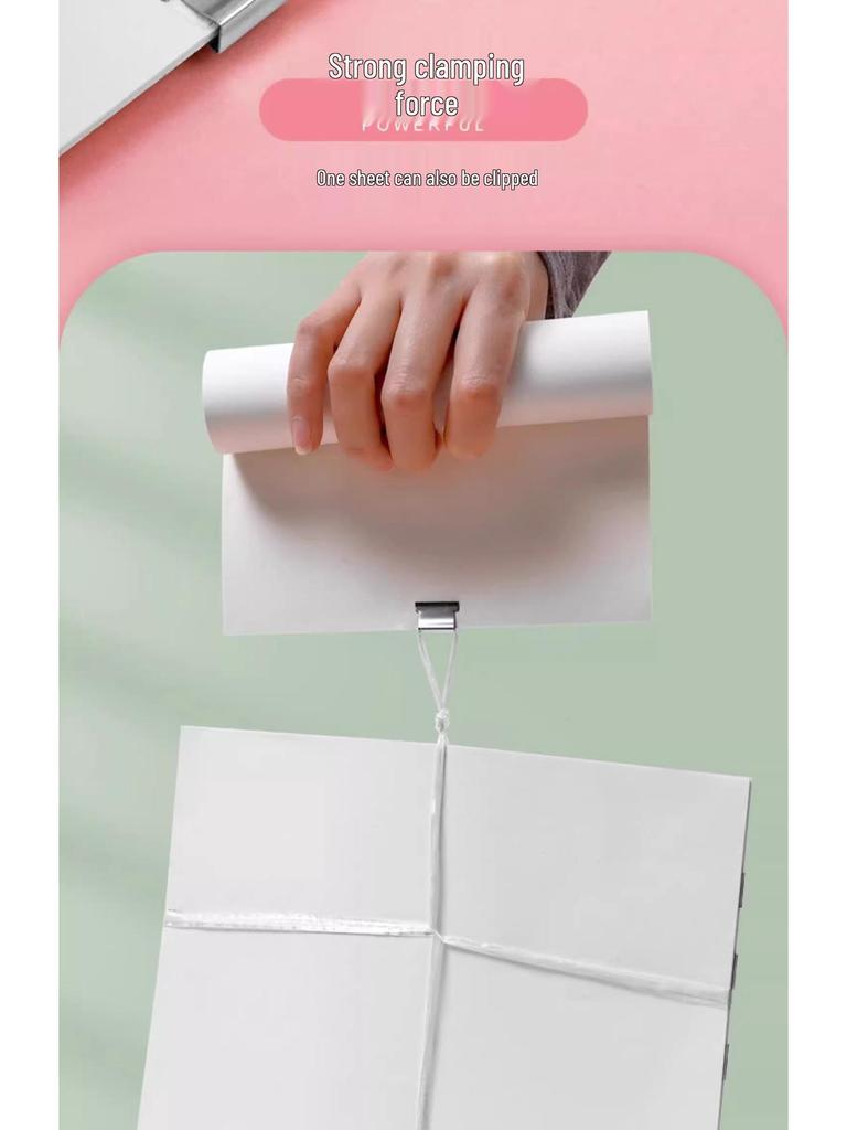 Staple-Free Clip: Metal Pins for Fixing Papers, Stationery, Test Papers, Receipts, and Books