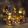 Jiate Maison Miniature DIY Château d'Horreur Modèle à Assembler Fait Main Décoration Villa Soulagement du Stress Cadeau d'Anniversaire pour Hommes Femmes