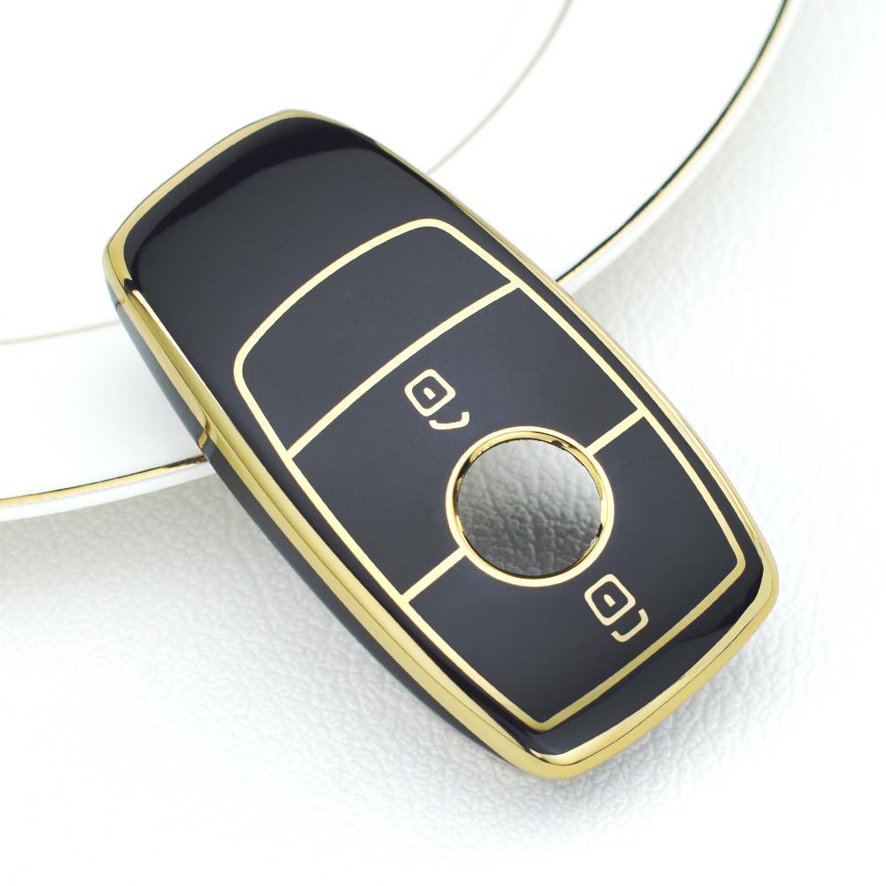 2 Buttons Tpu Car Key Case For Mercedes Benz A C E S G Class Glc Cle Cla W177 W205 W213 W222 X167 Amg Key Cover Keychain Set