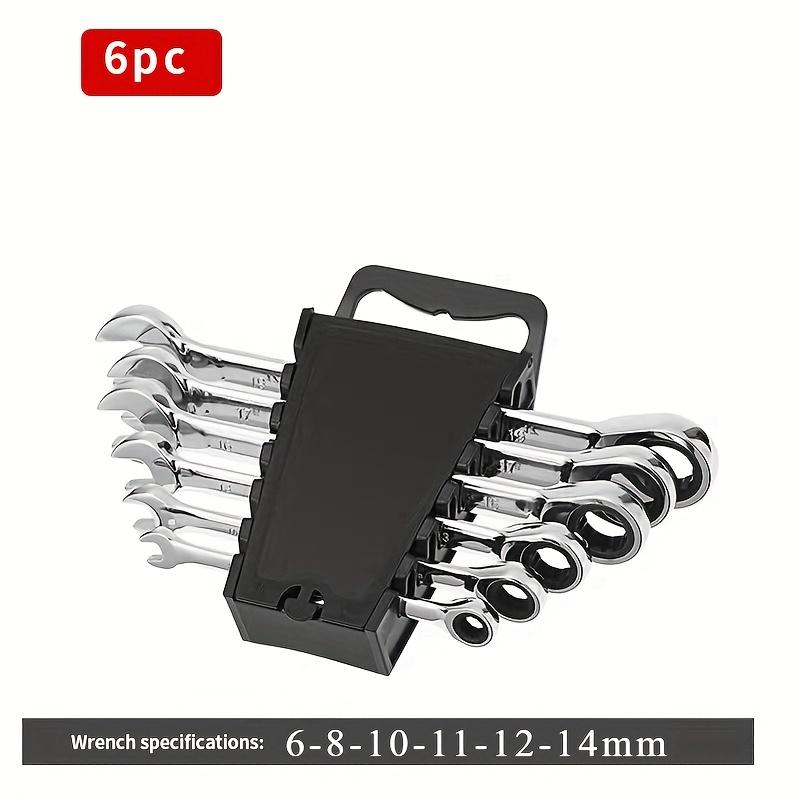 6/8/10/12pcs Ratchet Dual-Purpose Wrench Set - 72-Tooth Quick Release, Open & Box End, High Hardness & Durability