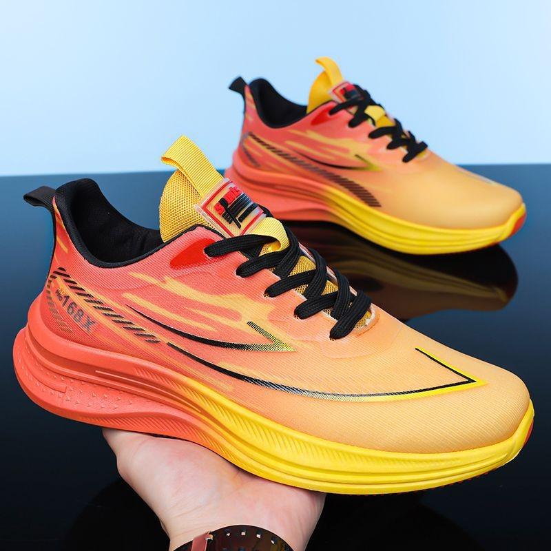 Men's shoes, new summer breathable thin running shoes, shock-absorbing running shoes, men's summer sports shoes