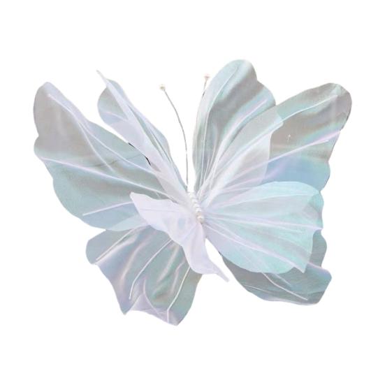 Faux Silk Yarn Artificial Butterfly Giant Large 3D Simulation Tulle Fake Butterfly Prop Butterfly Display