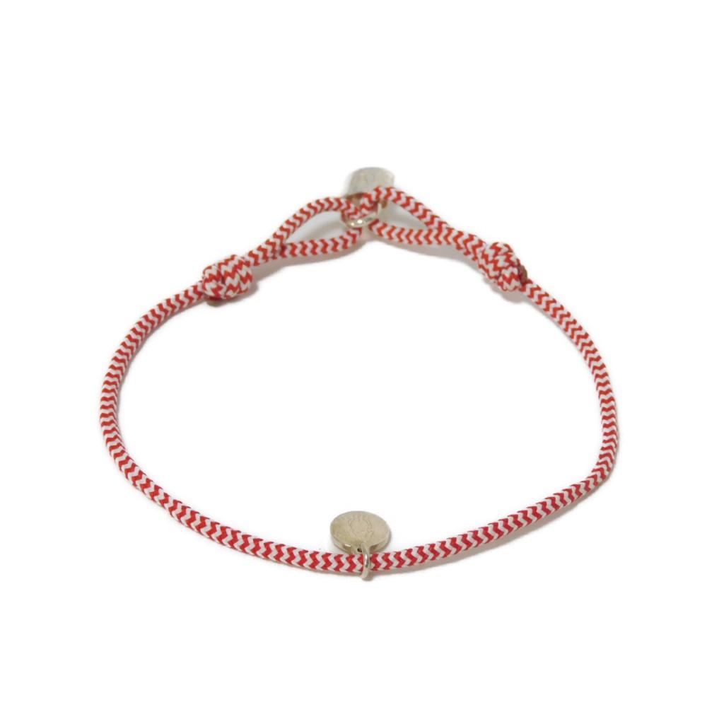 Used LV Circle Padlock Bracelet In Silver with Lock, Q95705 7986, Cotton, 12564, Sophie Turner 925 Red, Women's from
