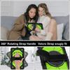 For Lenovo Tab One 8.7 K9 TB-305FU TBX305XU 2025 360 Rotating Hybrid Cover with Shoulder Strap PC-Silicone Heavy Duty Stand Case