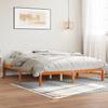 Vidaxl Bed Frame Without Mattress, Waxed Brown, 150X200 Cm, Solid Pine