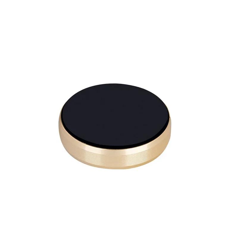 Round Magnetic Car Phone Holder Hot-selling Universal Protable Strong Magnetic Phone Holder Stands Auto Interior Accessories золотой