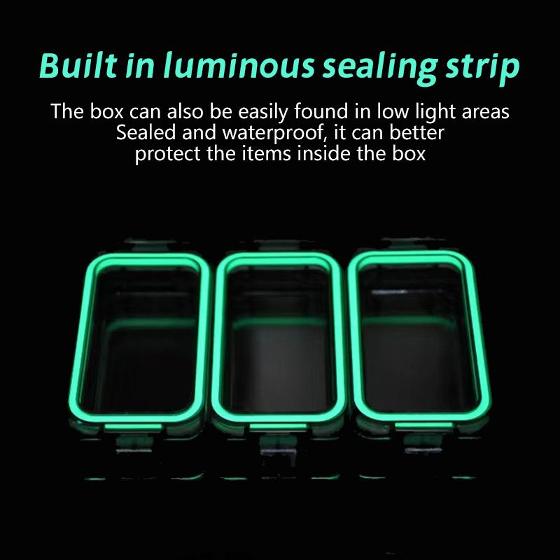 

Світловідбиваюча коробка для зберігання рибальських гачків, портативна коробка для зберігання, рибальський інструмент 1