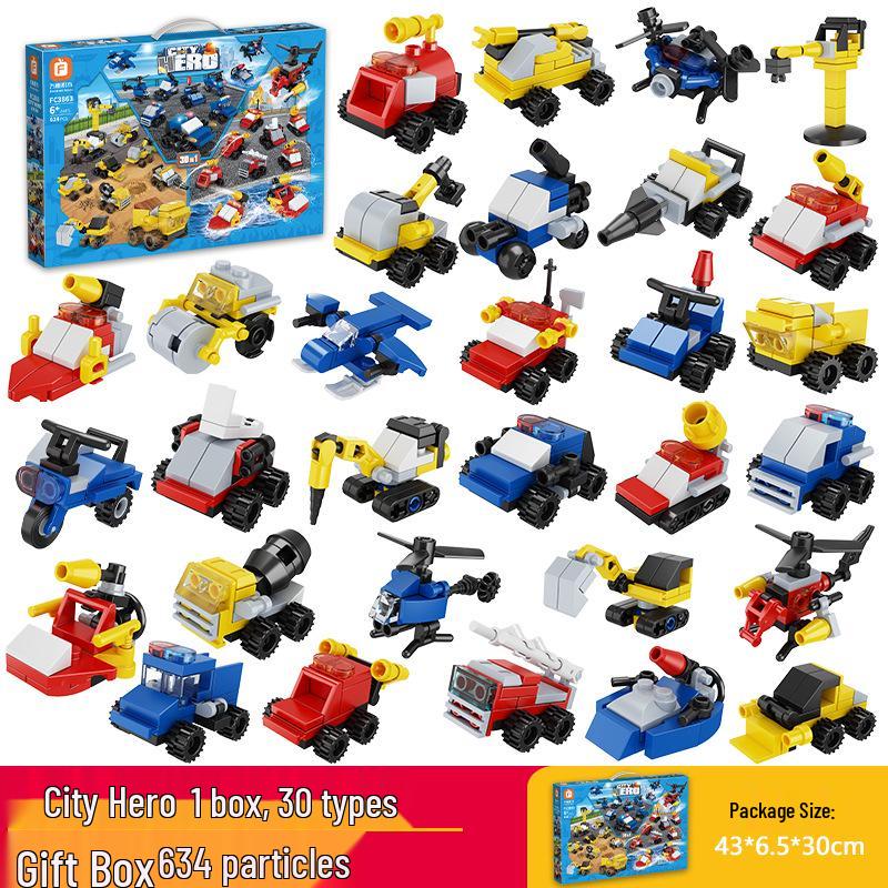 Lele Brothers Educational Aircraft Carrier Building Blocks for Kids