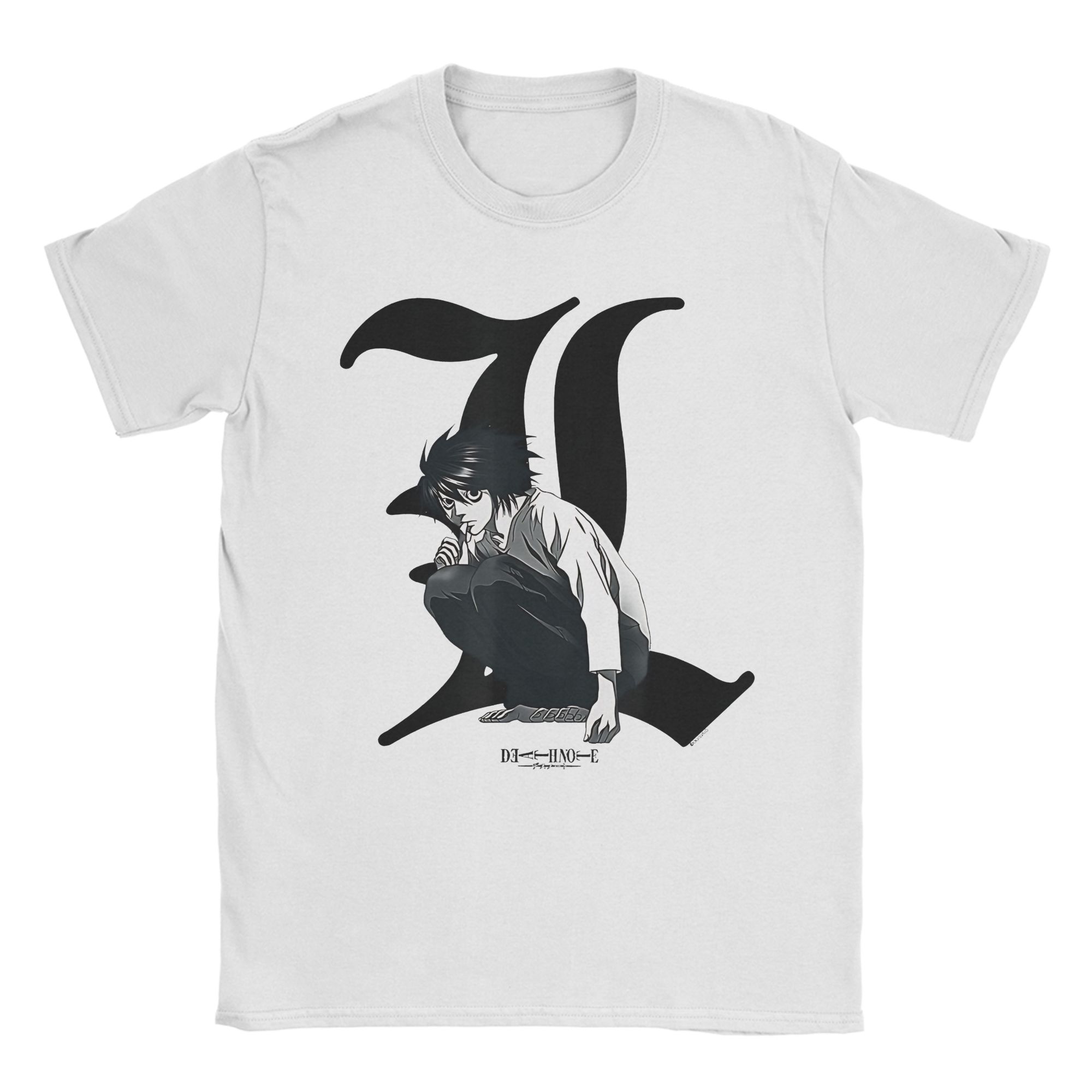 

death book Note Ryuk Merch Unisex T Shirts Pure Cotton Tee Printed Tops T-shirt 4XL