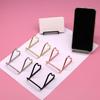 Multifunctional Business Card Holder Heart Shape Card Display Stand Name Card Stand  Front Desk
