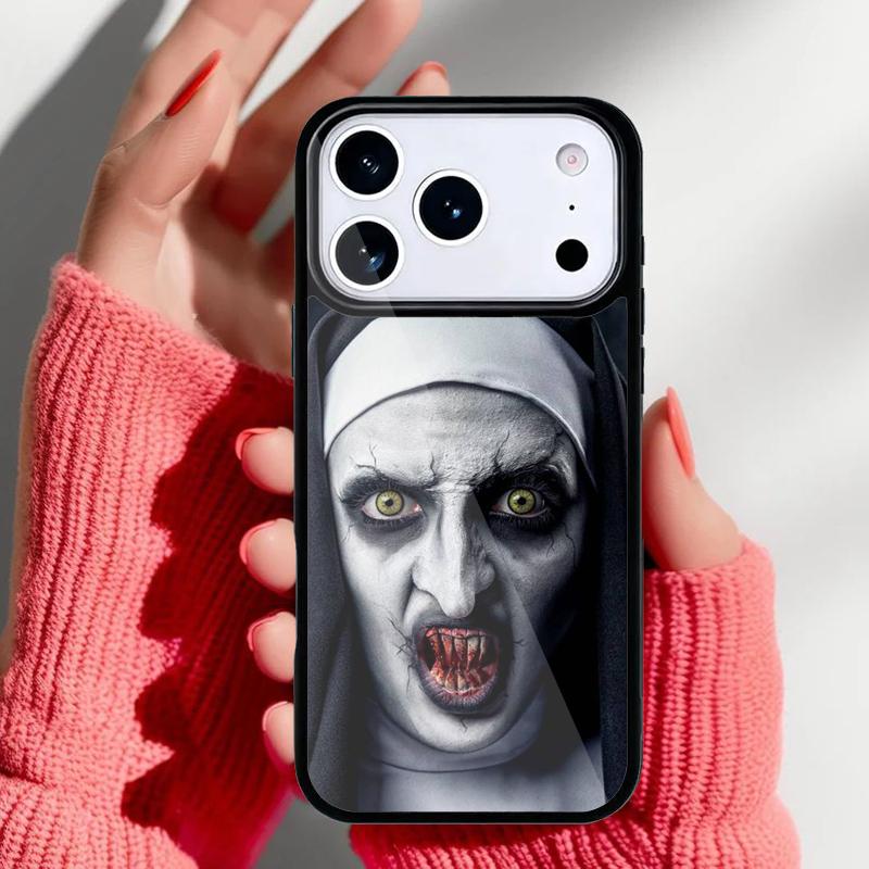 

The Nun Valak Horror Phone Case for iPhone 17 Air 16e 15 14 13 Pro Max Back Cover for 12 11 Pro Coque iPhone 14 Pro