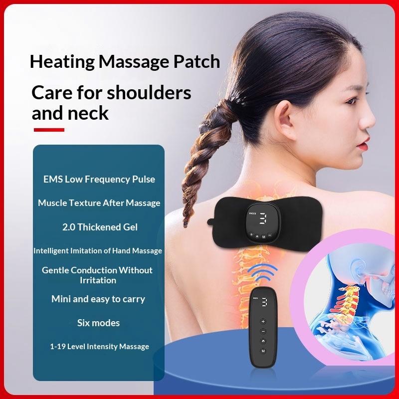 Able New Cervical Massager Shoulder Pulse Smart Mini Massage Sticker Home Portable Massager