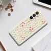 For Samsung Galaxy A36 5G Case Flowers and Grass Pattern Printing Straight Edge TPU Phone Back Cover