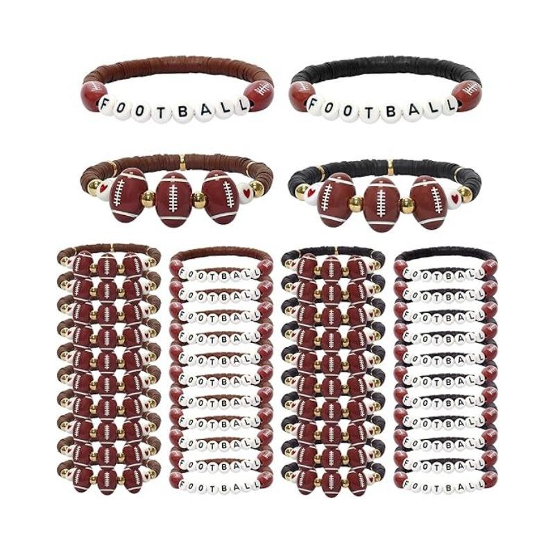 JYL TS Bracelet Sports Stackable  Letter Beads Fuels Passion & Achievement