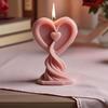 Silicone Molds 3D Heart Candle Molds Epoxy Resin Molds Lovely Castings Molds Plasters Molds for Home Decoration