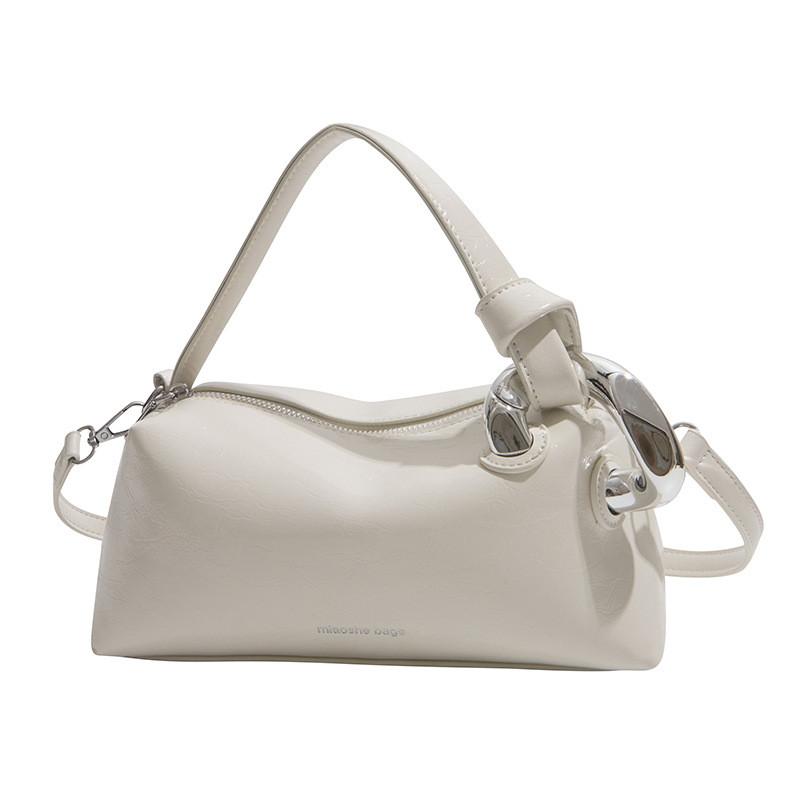 Urban Minimalist Pu Shoulder Bag With Zipper Pockets For Daily Use Female