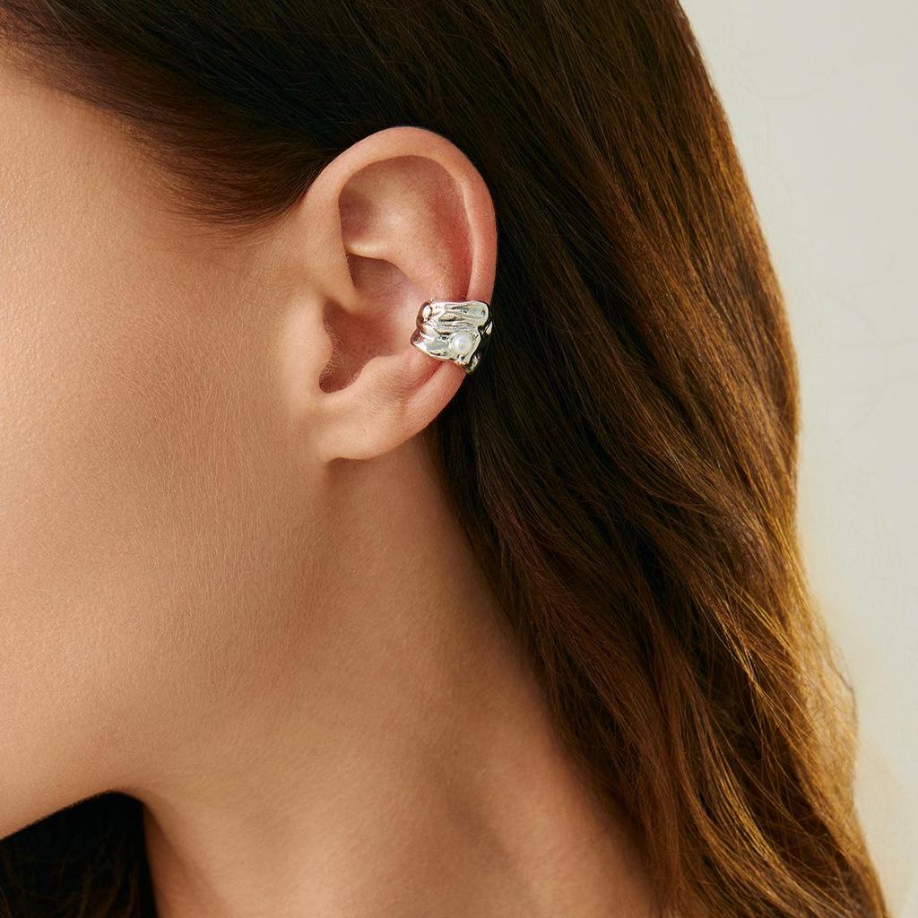 Retro Comma Teardrop Punk Dangle Ear Clip Earring - Minimalist European & American Design