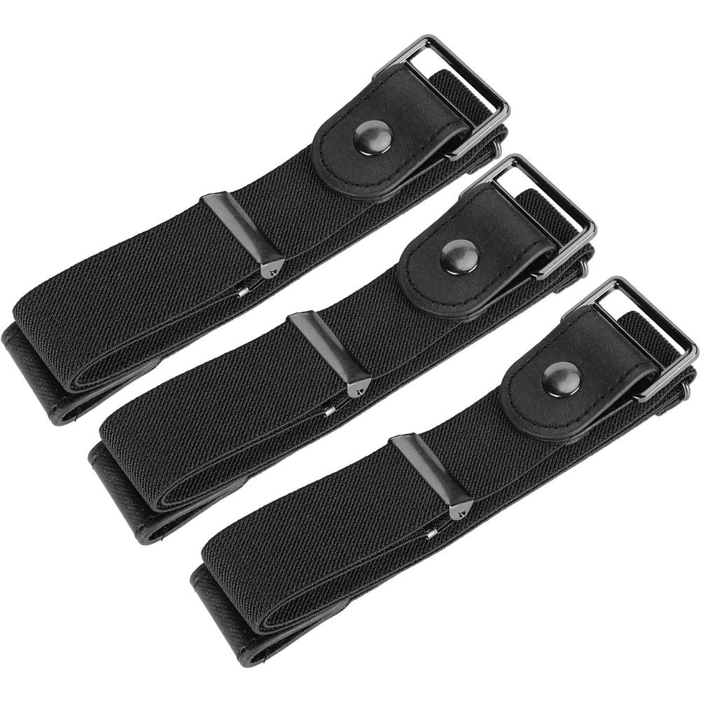 3 Set Elastic Belt Fashion Stretch with Buckle Clothing Accessories for Woman Man