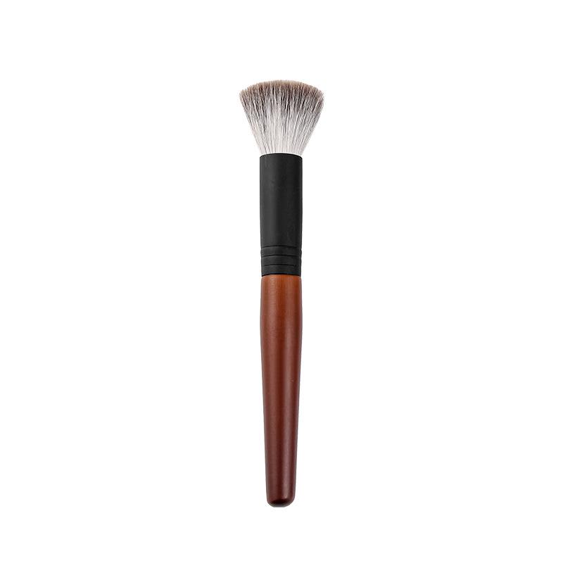 8-Piece Snow Fox Makeup Brush Set: Soft Powder, Stippling, Animal Hair Eyeshadow & Blending Brushes