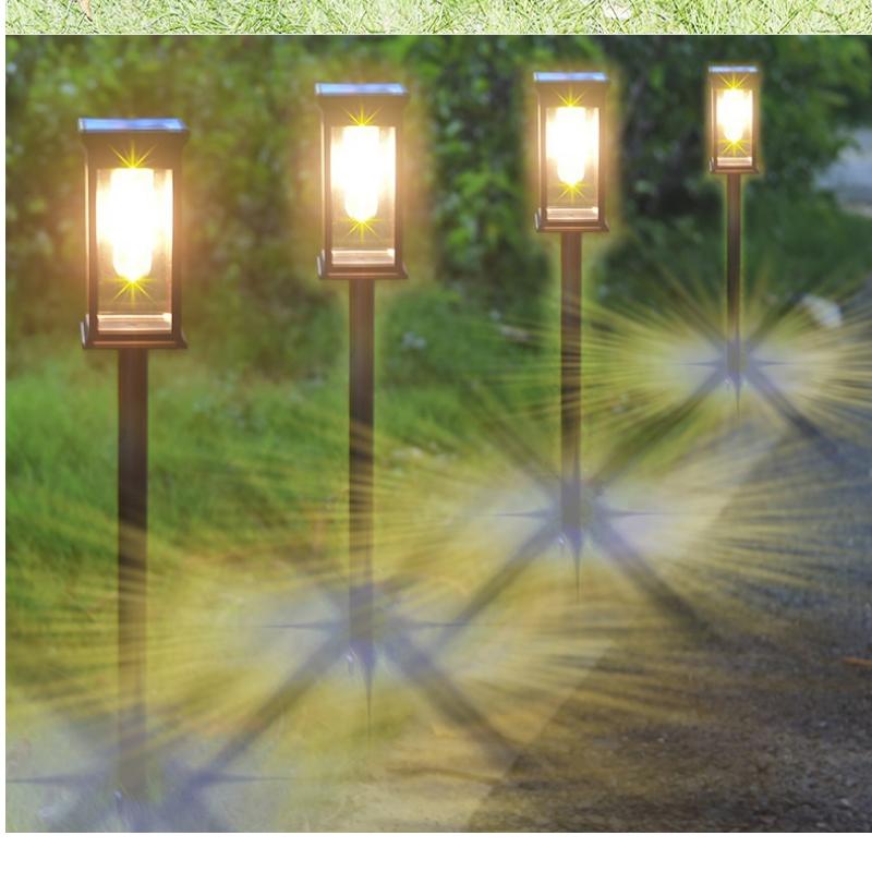 Solar Pathway Lights Outdoor Solar Lighting Garden Lamp Waterproof Landscape Lights Walkway Driveway Lawn Light Garden Decor New