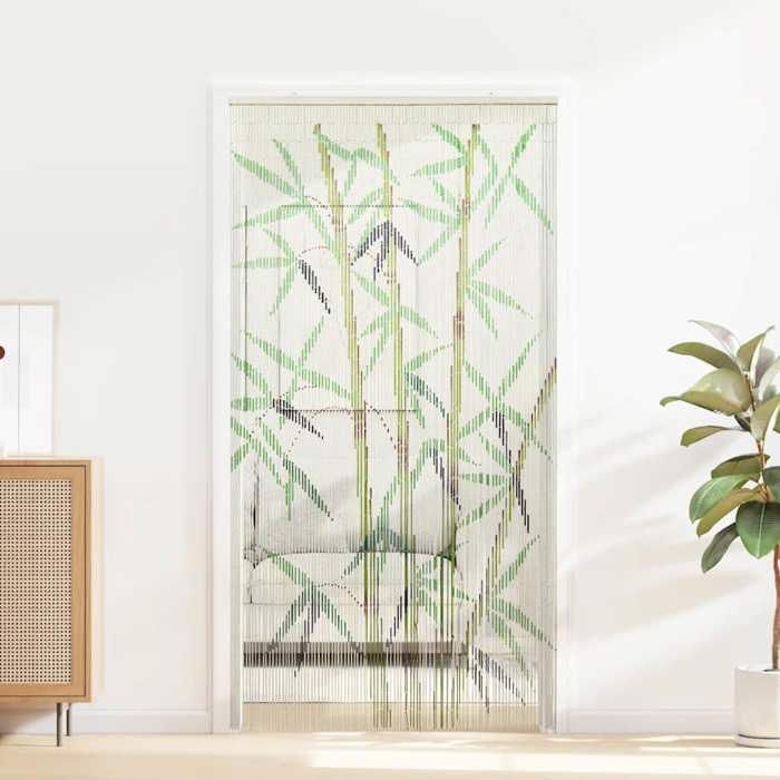 VidaXL Rideau anti-insectes imprimé bambou 100x200 cm, rideau anti-mouches, moustiquaire de porte, rideau anti-mouches 4017442