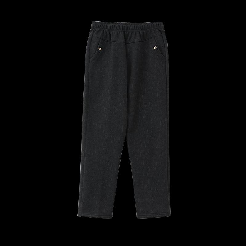 Women's Thickened Velvet Lined Elastic Waist Casual Pants