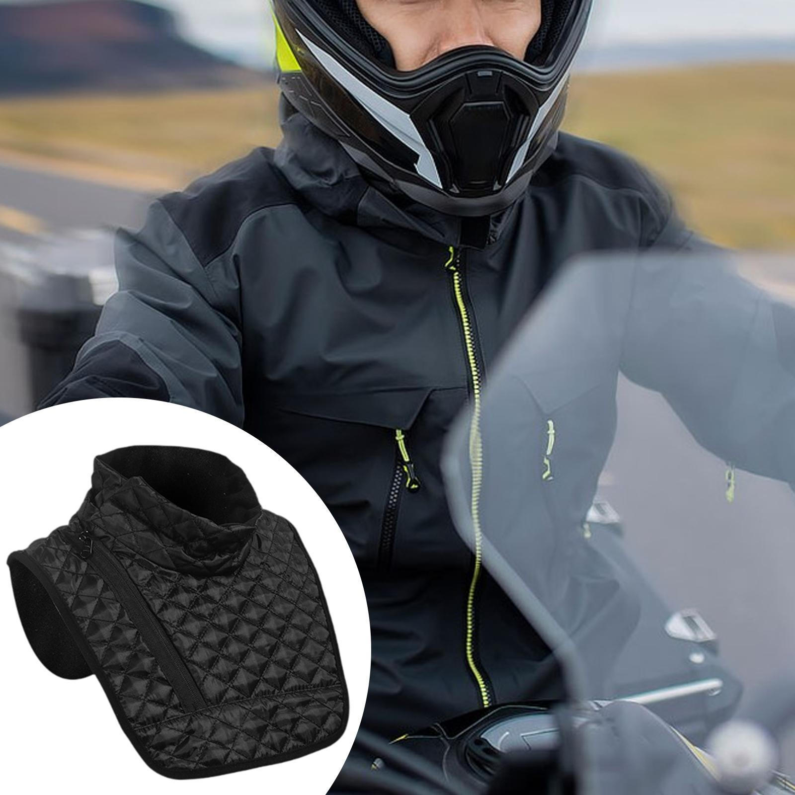 

Мотоциклетная манишка-шарф для шеи, защита груди, удобная, теплая, термошарф, велосипедный балаклава чёрный