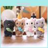 Plush Cat Keychain With Pp Cotton Filling For Bag Decoration And Gift Idea