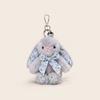 15cm Easter Bunny Keychain Plush Toy Cute Bow Rabbit Multicolored Stuffed Animal Plushies Dolls Happy Easter Day Gifts For Girls