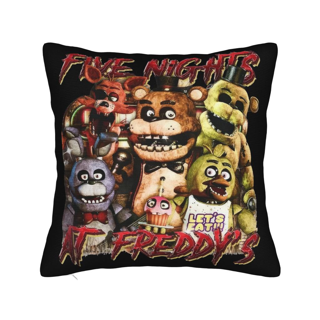 Fnaf Horror Rock Music Pillowcase Polyester Cushion Cover Gift Pillow Case Cover Home Dropshipping 45X45Cm