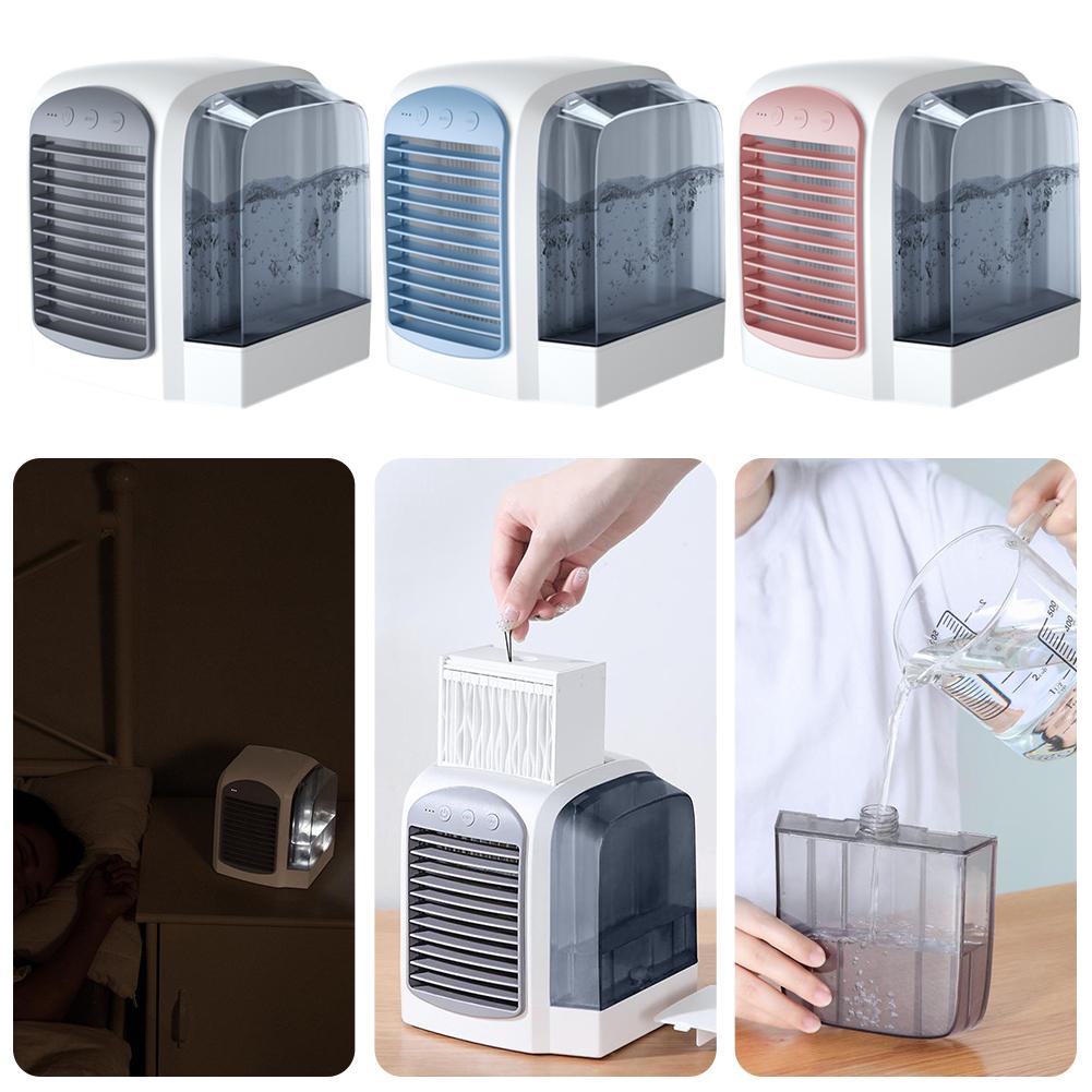 Water-Cooled Personal Mini Air Cooler 3 Gear Air Cooling Machine 380ml Tank Portable Air Chiller for Home Office