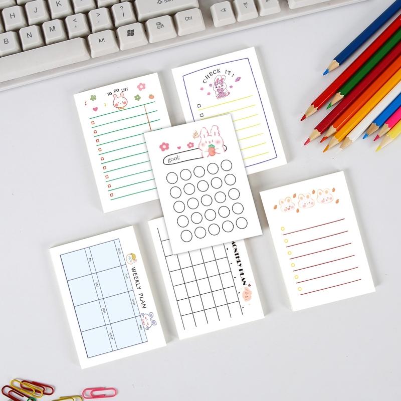 50-sheet Note Pad Message Notes Chesk List To Do List Memo Writing Pads Scarpbook Stationery Office School Supplies