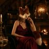 Tematyczne Rekwizyty Fotograficzne Zestaw Maska i Ogon Theriana, Kostium Cosplay na Halloween Kot Lis, Kostium Rozmiar Dorosły Pluszowe Akcesoria Zwierzęce ze Sztucznego Futra