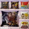 B-Beavis And Butt-Head Kissenbezug Natürlicher Leinen-Kissenbezug Doppelseitiger Druck Dekorative Sofakissenhülle Heimdekoration Geschenk
