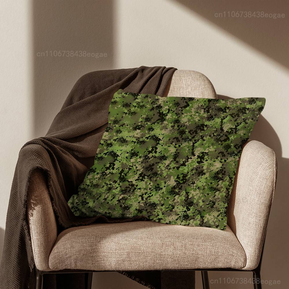 Flecktarn Camo Art Throw Pillow Case For 45x45cm,55x55cm,30x30cm For Home Bedroom Decoration And Protector