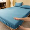 Blindbox Bettlaken, Verfügbare Größen, Zufällige Farbe, Einfarbiges Baumwoll-Einzelbettlaken, Rutschfester Bettschutz