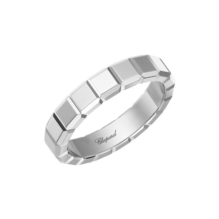 Elegant Wide Band Square Diamond Titanium Steel Ring for Women - Trendy Niche Design Couplet Jewelry