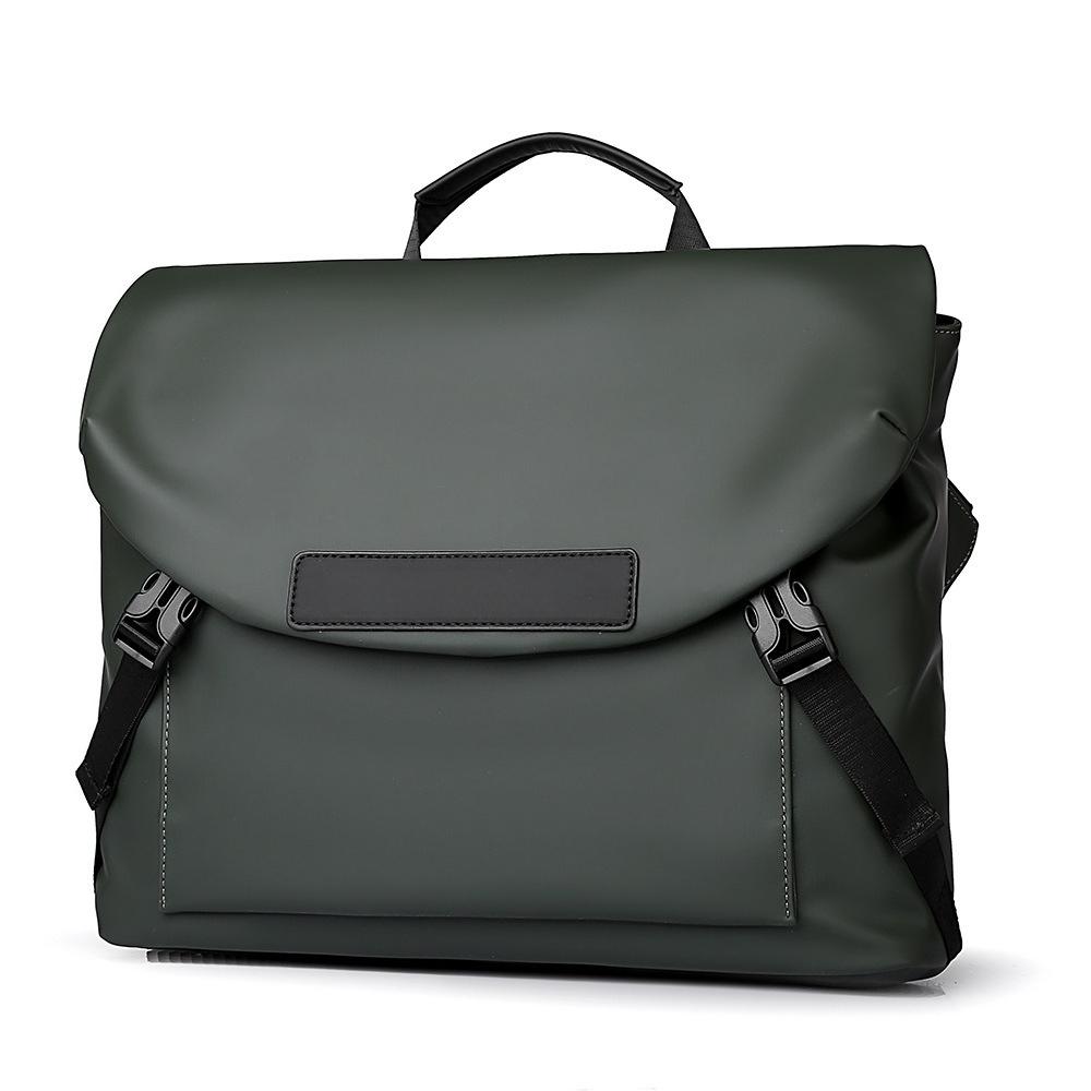 

One-shoulder Crossbody Bag Men s Bag Large Capacity Postman Bag Oxford Cloth Commuting Bag Versatile Student Backpack Work Cycling Bag зелёный