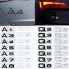 AAXP1 For A1 A3 A4 A5 A6 A7 A8 Q2 Q3 Q4 Q5 Q6 Q7 Q8 Letters Emblem Car Rear Boot Trunk Badge Sticker Decals 3D ABS Accessories