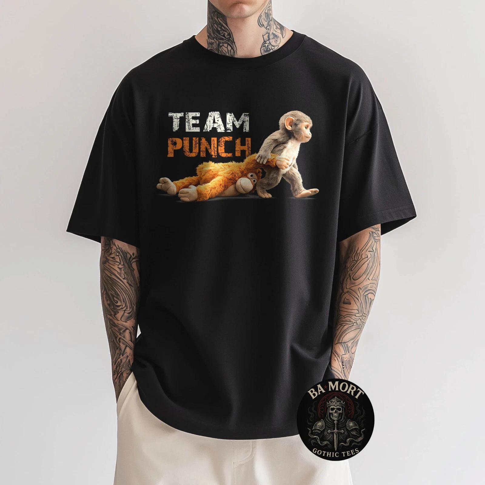 Baby Monkey Punch Team Punch Cute Animal Lover T-Shirt XXXL