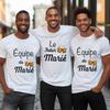 French Evg Team Married Tops Single Farewell Bachelor Party T Shirt Future Groom Man Tshirt Fashion Beer Graphic Wedding Tees