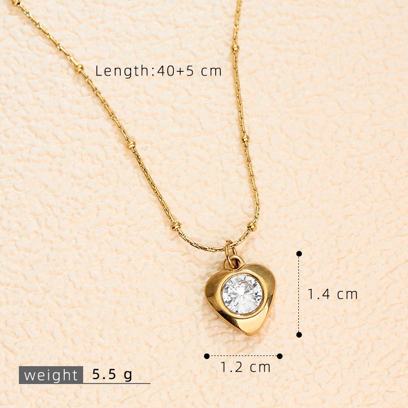 Elegante Retro Herbst/Winter Edelstahl Schlüsselbein Kette für Damen