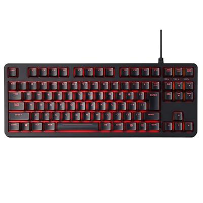 Elecom Tastatură mecanică de gaming, maro, cu axă, durabilă de 50 de milioane de ori, cu aspect japonez, cu taste de gaming incluse, toate tastele compatibile cu rollover și LED-uri
