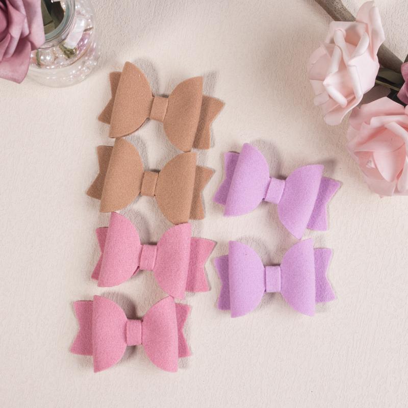 

6pcs Cute 3inch Soft Hair Bows Girls Hair Clips Cute Fabric Bows Hairpins Hair Accessories