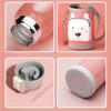 TSQIBU Water Vacuum Insulated Mobile 2WAY Cold Insulated Comes with Leakproof Water Bottle Cute Animal 316 Stainless Outdoor Bottle, Thermos, Mug,