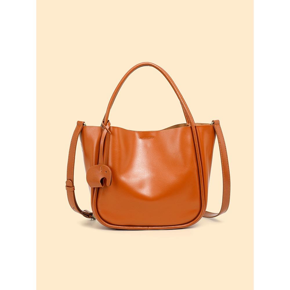 

Сумка-тоут из коровьей кожи, Новая модная и высококлассная сумка через плечо, Универсальная сумка-корзина для овощей.