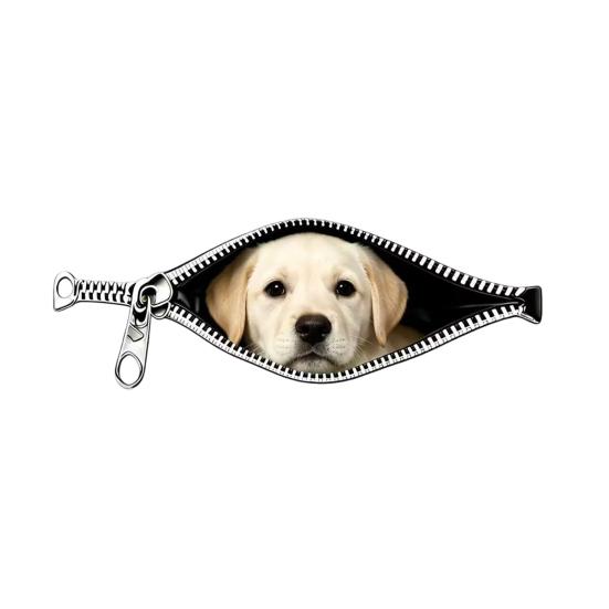 Creative Zipper Car Stickers Weatherproof Scratch Cover Decal High-Definition Printing Realistic Patterns Easy To Apply and Remove Sticker Decoration