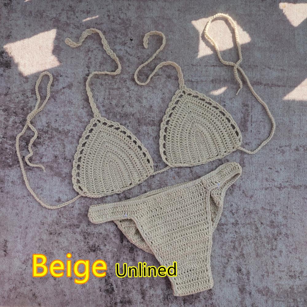 

Вязаный крючком купальник бикини ручной работы и пляжная юбка «рыбий хвост» M